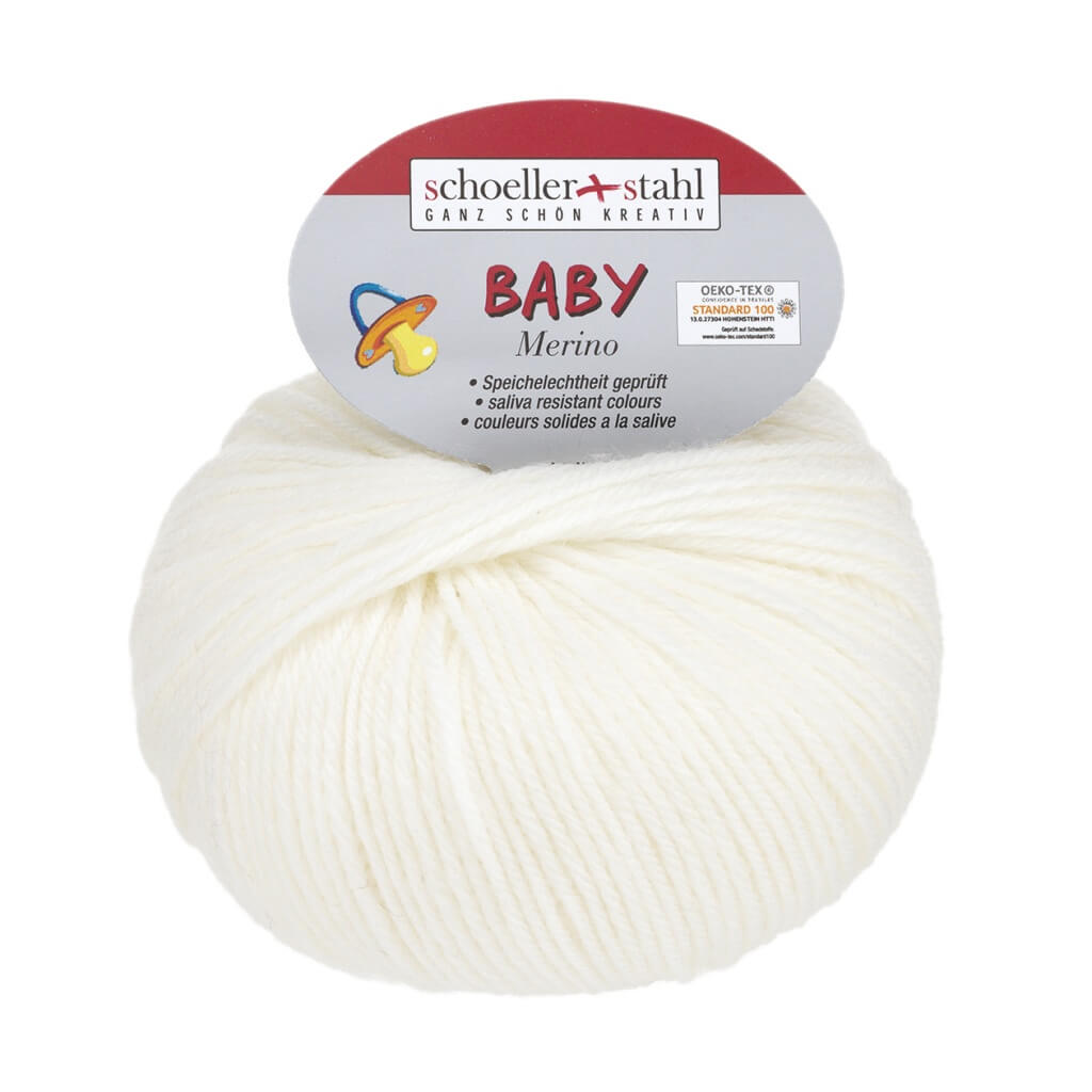 Schoeller + Stahl Schoeller+Stahl Baby Merino, Farbe 3901 Weiß – Merino und Schurwolle bei Lieblingsgarn