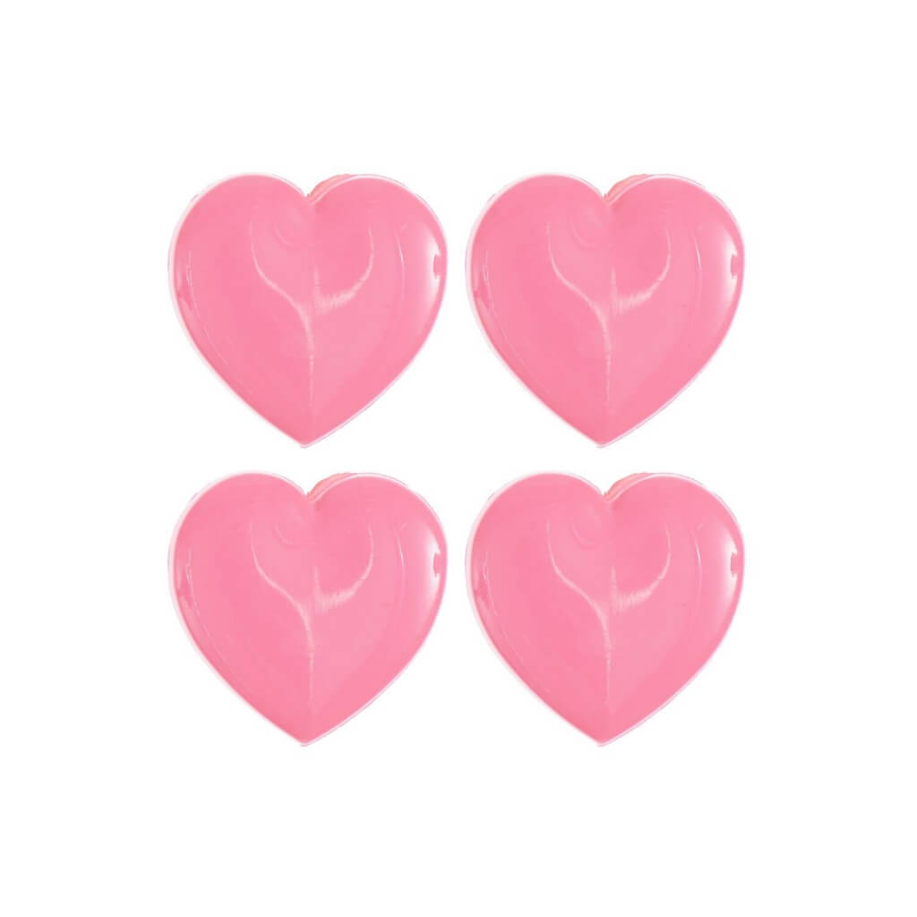 Rico Design Knöpfe Herz 4 Stk. 1,5cm, Farbe Pink – Kunststoff bei Lieblingsgarn