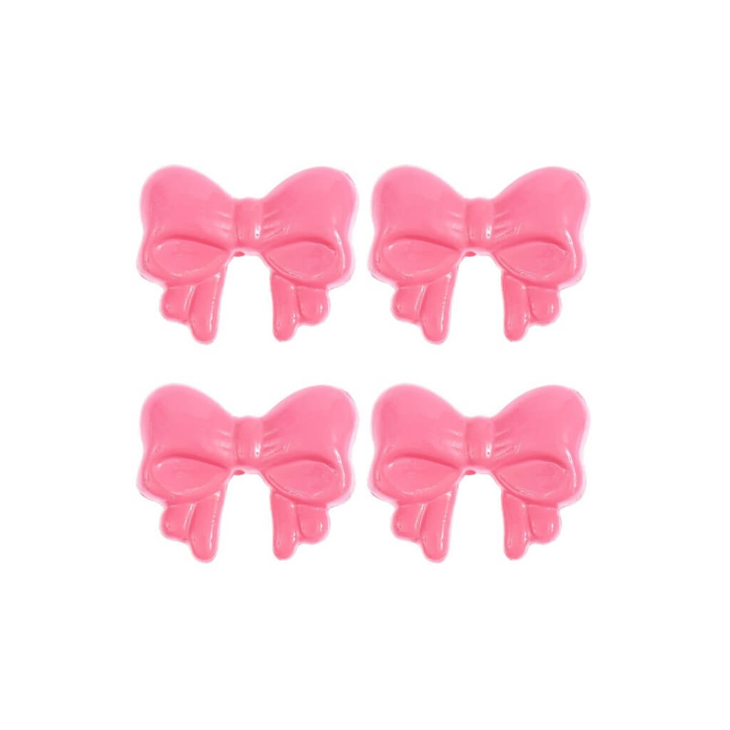 Rico Design Motiv-Knöpfe 4 Stk., Farbe Schleife Pink – Kunststoff bei Lieblingsgarn