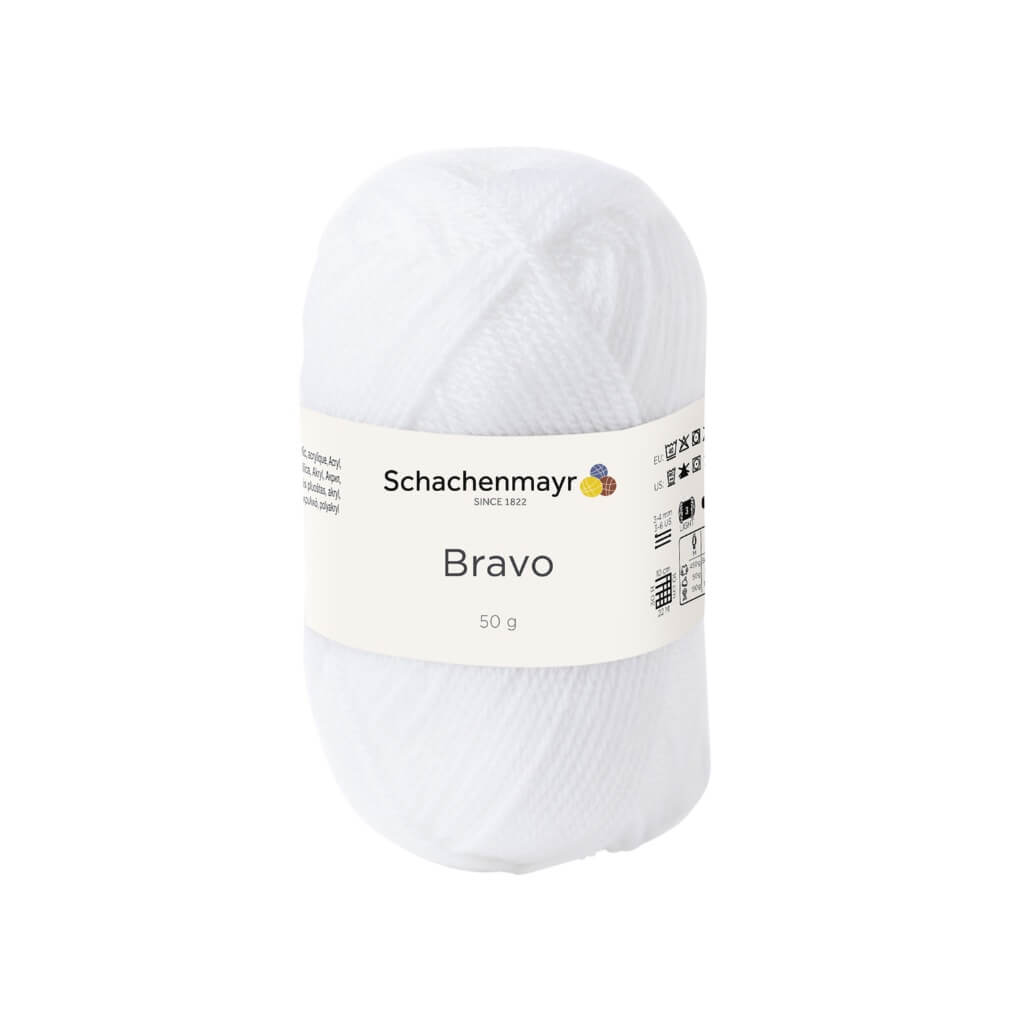 Schachenmayr 8224 - Weiß Schachenmayr Bravo Originals Lieblingsgarn