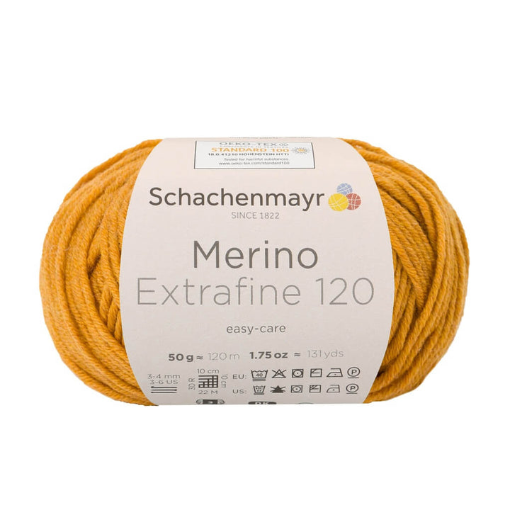 Schachenmayr 126 - Gold Meliert Schachenmayr Merino Extrafine 120 - Merinogarn Lieblingsgarn