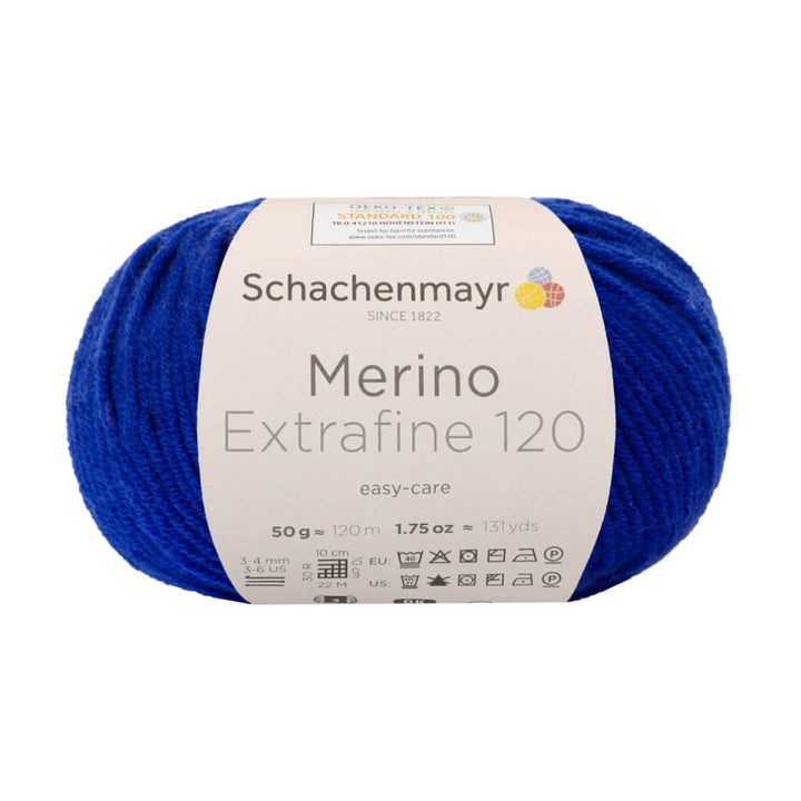 Schachenmayr Merino Extrafine 120 - Merinogarn, Farbe 153 Enzian – Merino und Schurwolle bei Lieblingsgarn