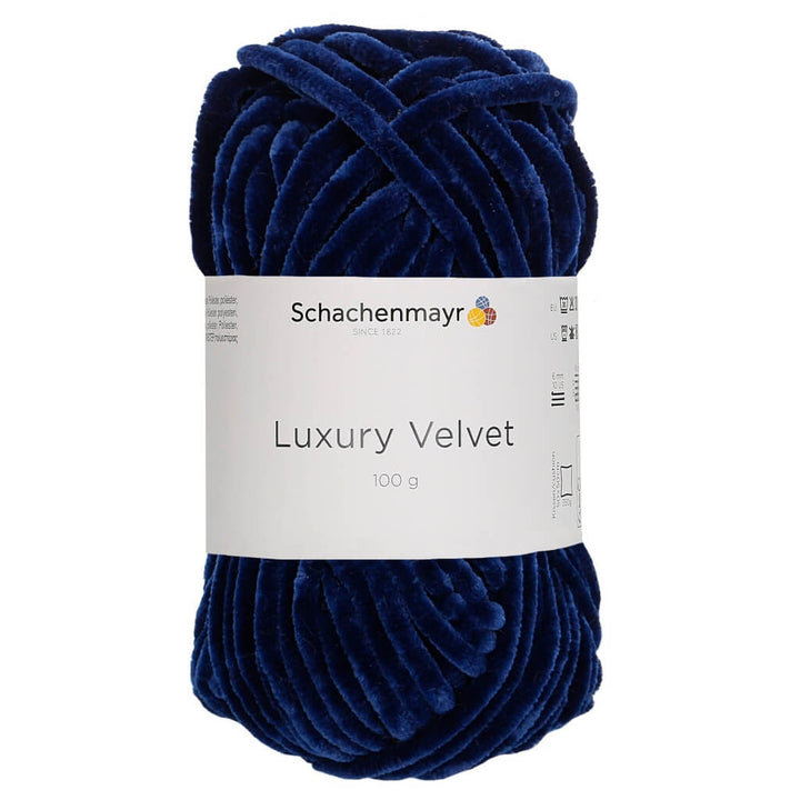 Schachenmayr Luxury Velvet 100g, Farbe 50 Navy – Polyester bei Lieblingsgarn