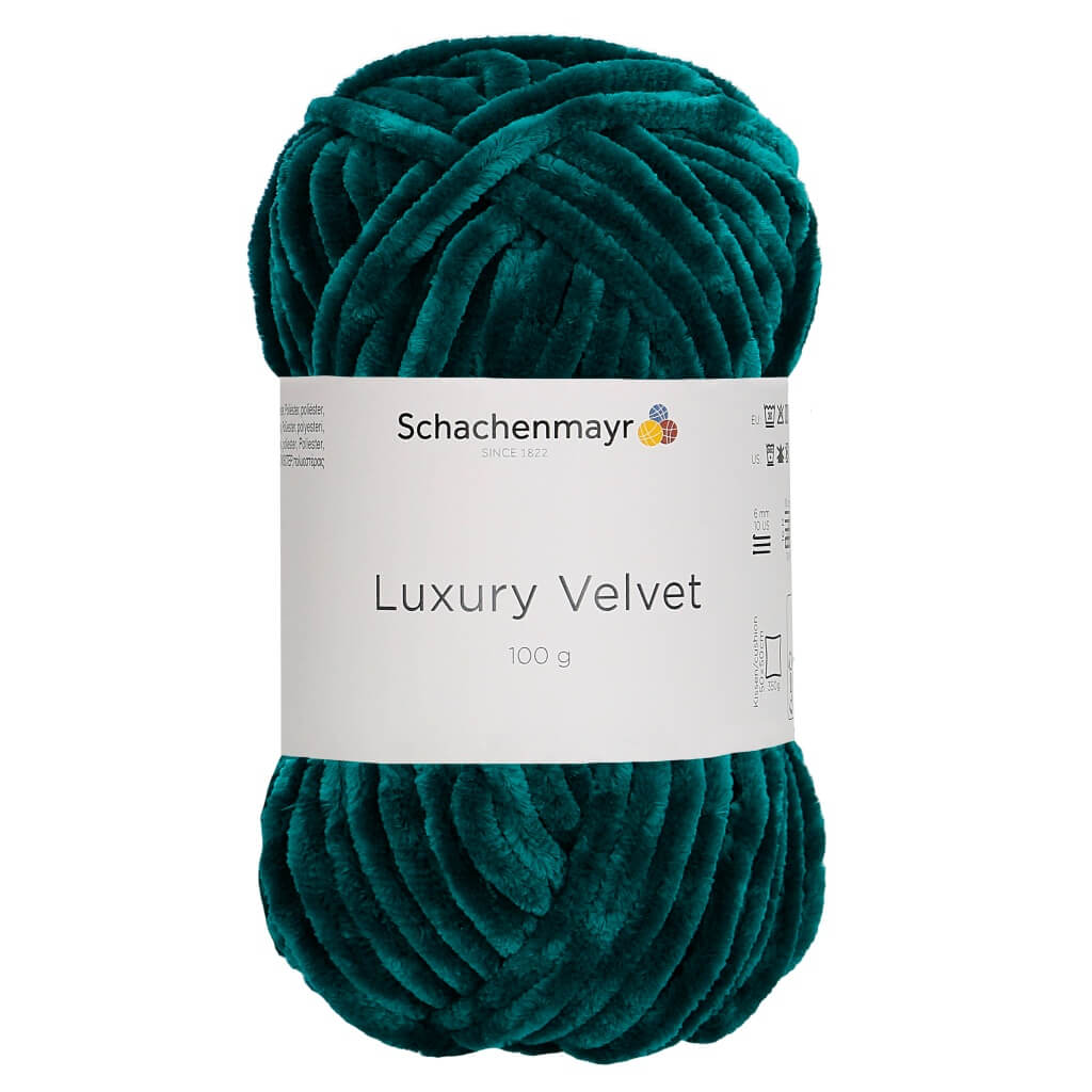 Schachenmayr Luxury Velvet 100g, Farbe 70 Emerald – Polyester bei Lieblingsgarn