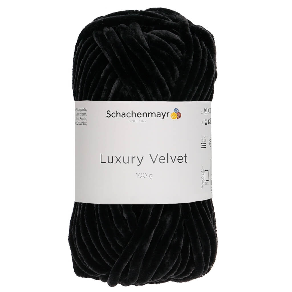 Schachenmayr Luxury Velvet 100g, Farbe 99 Black Sheep – Polyester bei Lieblingsgarn