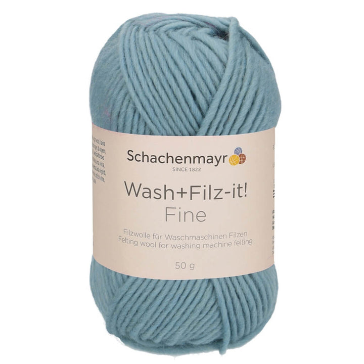Schachenmayr Wash+Filz-it! Fine - Filzwolle, Farbe 146 Aqua – Schurwolle bei Lieblingsgarn