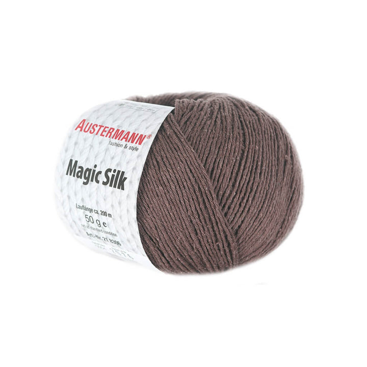 Austermann Magic Silk Uni 50g, Farbe 4 Kakao – Seide bei Lieblingsgarn