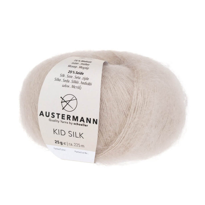 Austermann Kid Silk 25g, Farbe 23 Hanf – Mohair und Seide bei Lieblingsgarn