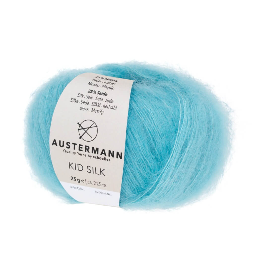 Austermann Kid Silk 25g, Farbe 33 Pool – Mohair und Seide bei Lieblingsgarn