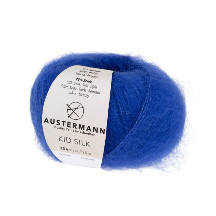 Austermann Kid Silk 25g, Farbe 34 Royal – Mohair und Seide bei Lieblingsgarn