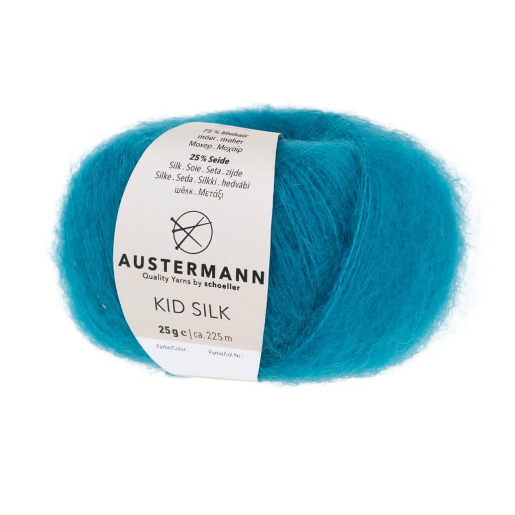 Austermann Kid Silk 25g, Farbe 9 Lagune – Mohair und Seide bei Lieblingsgarn