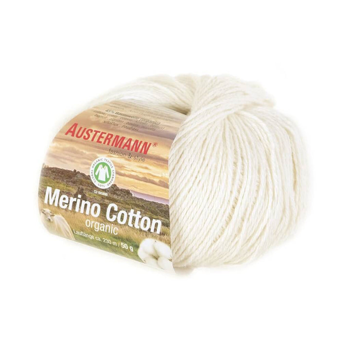 Austermann 1 - Natur Austermann Merino Cotton 50g Lieblingsgarn