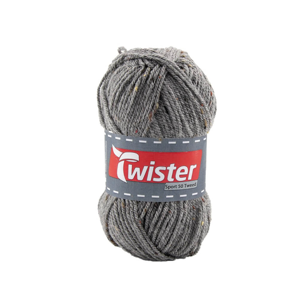 Twister Sport 50, Farbe 2 Grau Tweed – Polyacryl bei Lieblingsgarn
