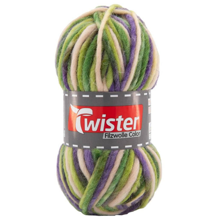 Twister 172 - Wald Twister Filzwolle Color 50g Lieblingsgarn
