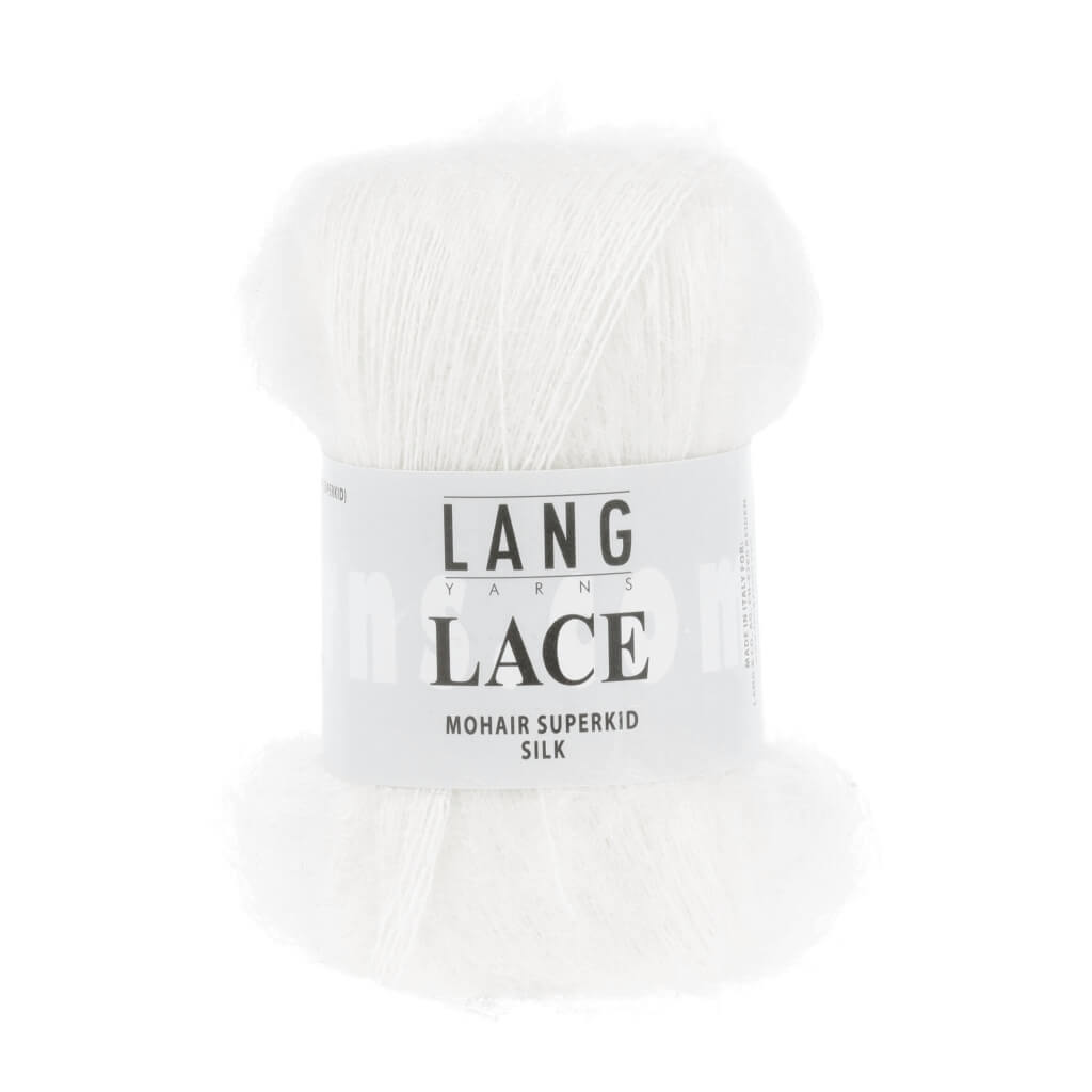 Lang Yarns 992.0001 - Weiss Lang Yarns Lace - 25g Mohair Wolle Lieblingsgarn