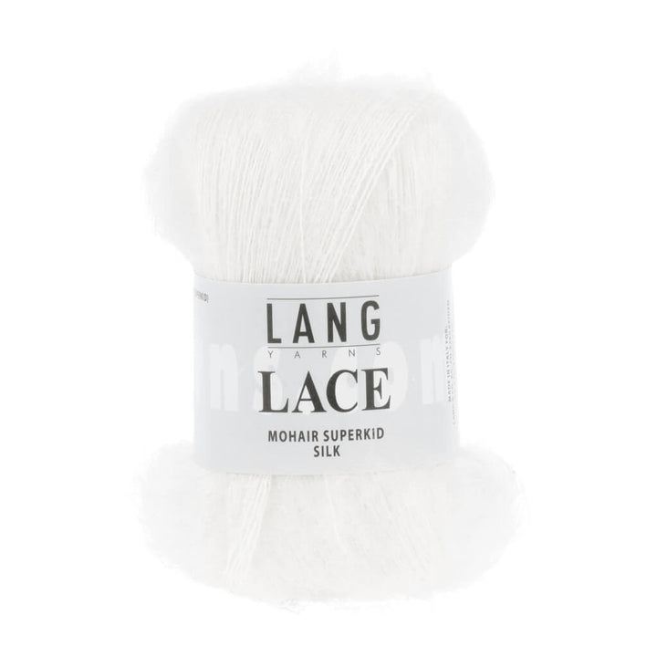Lang Yarns 992.0001 - Weiss Lang Yarns Lace - 25g Mohair Wolle Lieblingsgarn