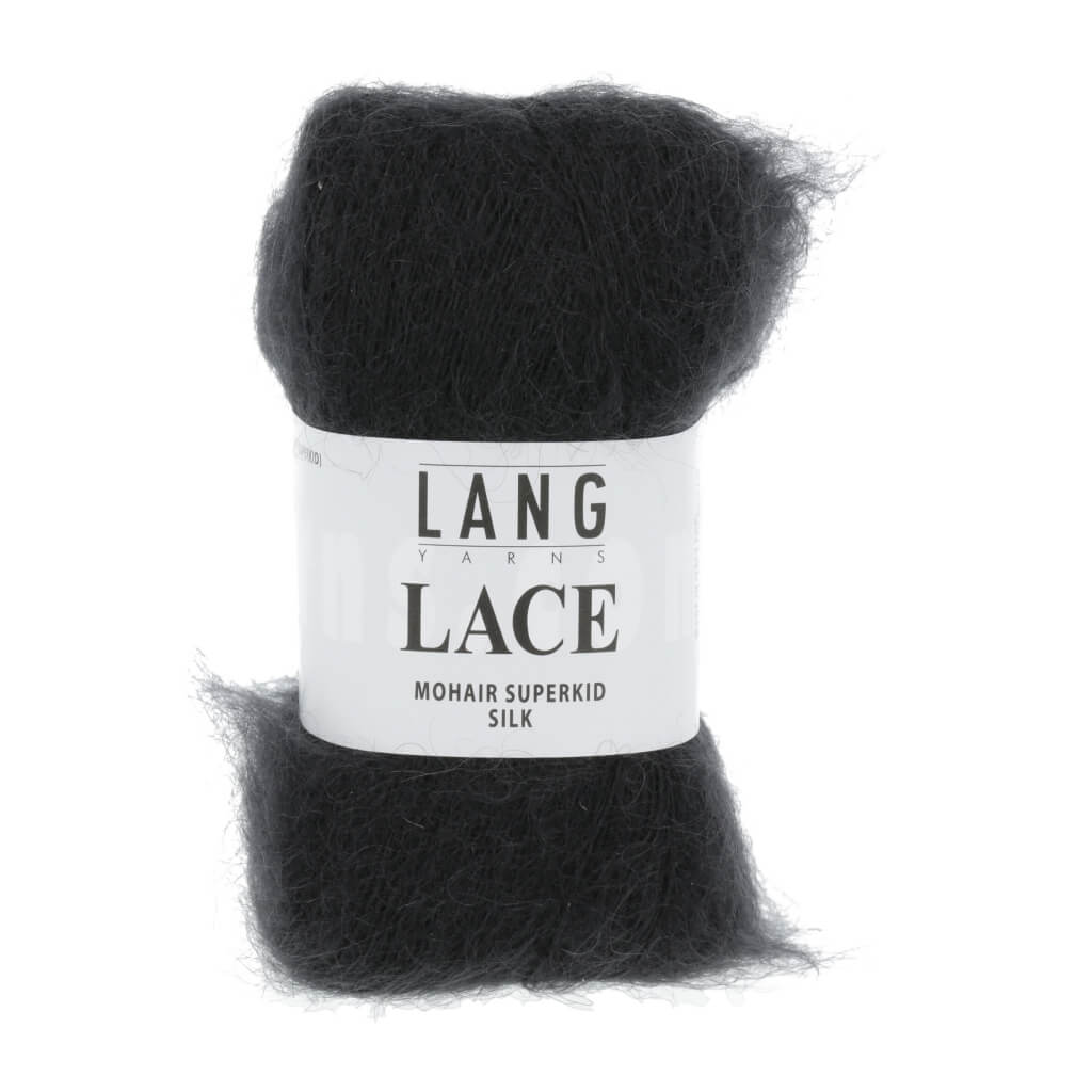Lang Yarns 992.0004 - Schwarz Lang Yarns Lace - 25g Mohair Wolle Lieblingsgarn