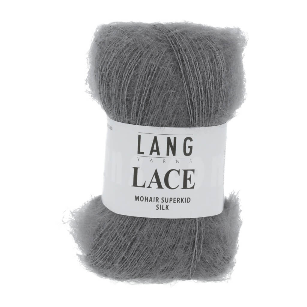 Lang Yarns 992.0005 - Grau Mélange Lang Yarns Lace - 25g Mohair Wolle Lieblingsgarn