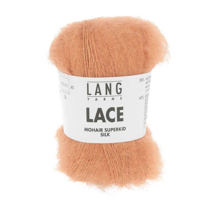 Lang Yarns 259 - Tangerine Lang Yarns Lace - 25g Mohair Wolle Lieblingsgarn