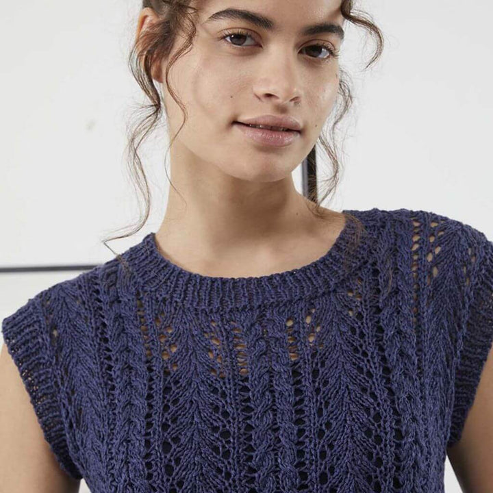 Lang Yarns Pullunder mit Lochmuster Strickanleitung - Lang Yarns (PDF) bei bei bei bei bei bei bei bei Lieblingsgarn