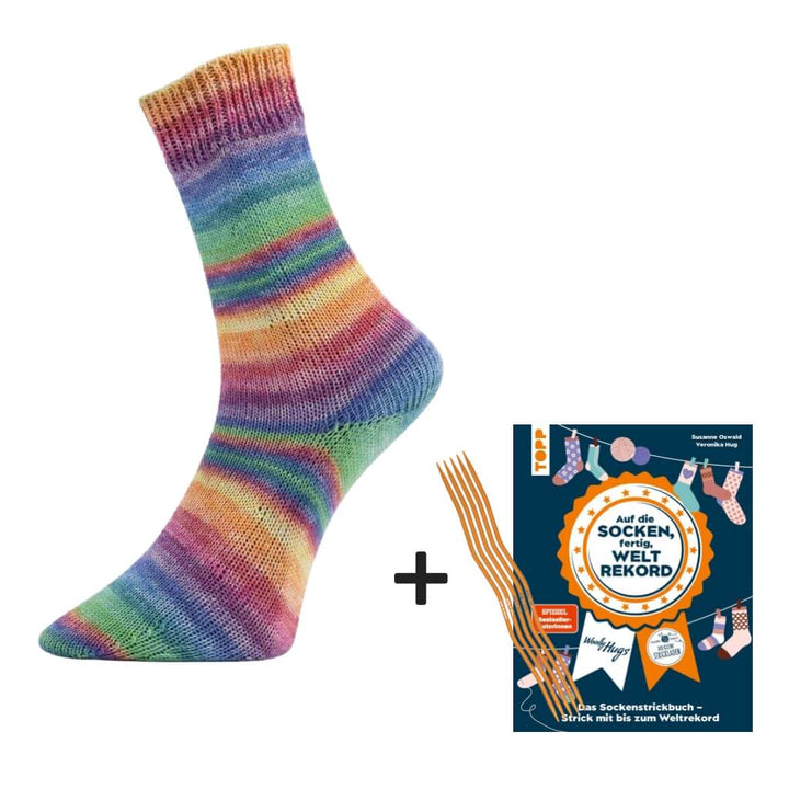 Topp Sockenweltrekord Strickset - Limited Edition, Farbe 1 bei Lieblingsgarn