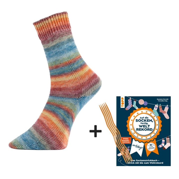 Topp Sockenweltrekord Strickset - Limited Edition, Farbe 2 bei Lieblingsgarn