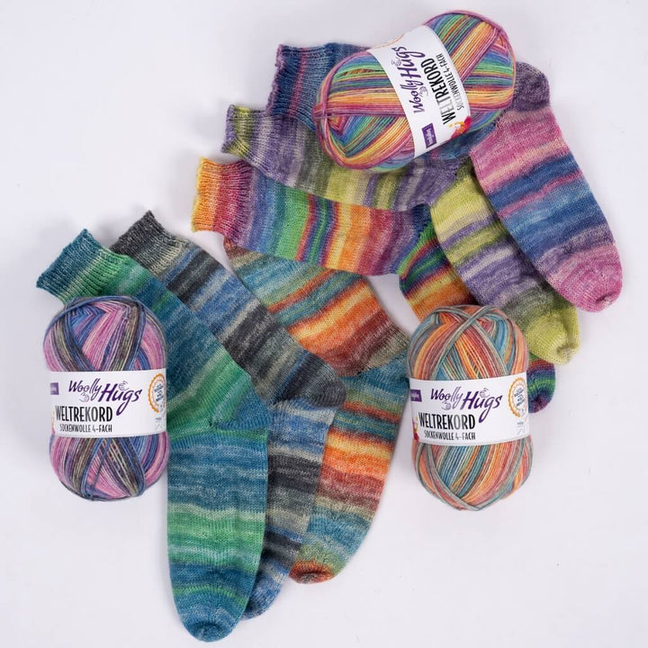 Lieblingsgarn Sockenweltrekord Strickset - Limited Edition mit signiertem Buch bei bei bei bei bei bei bei bei Lieblingsgarn