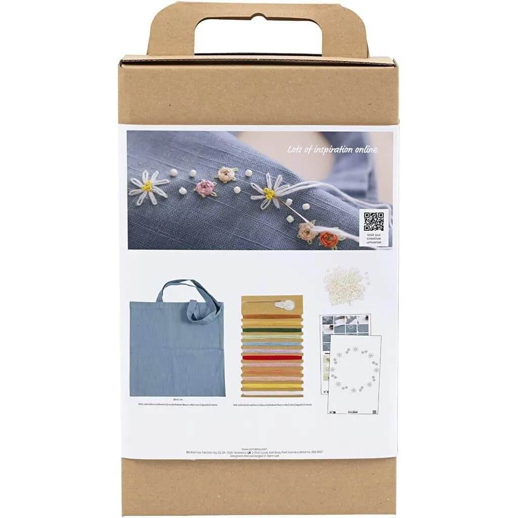 Creativ Company Stickset Einkaufstasche Taubenblau bei bei bei bei Lieblingsgarn