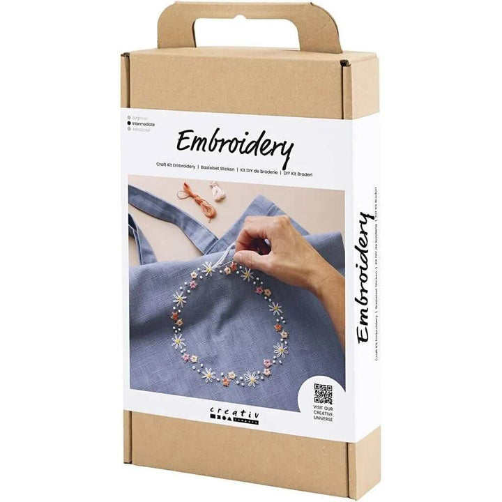 Creativ Company Stickset Einkaufstasche Taubenblau bei bei bei bei Lieblingsgarn