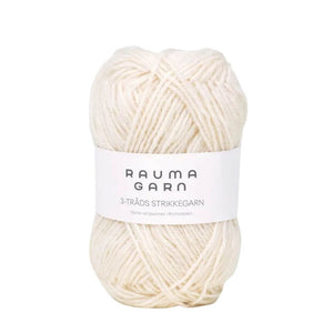 Rauma 3-Tråds Strikkegarn