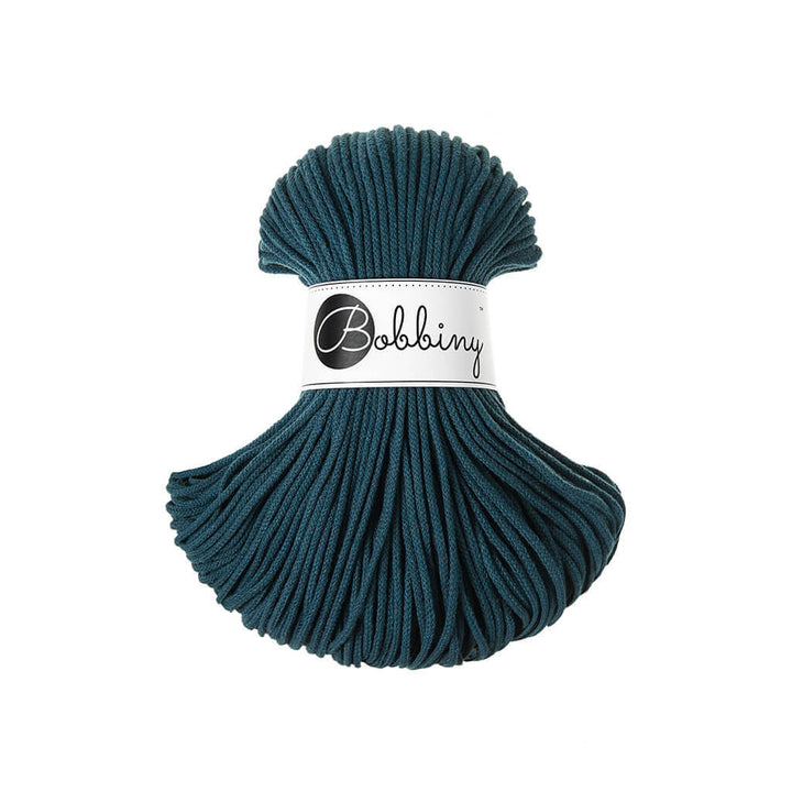 Bobbiny Makramee Peacock Blue Bobbiny Kordel Junior 3mm x 100 m Lieblingsgarn