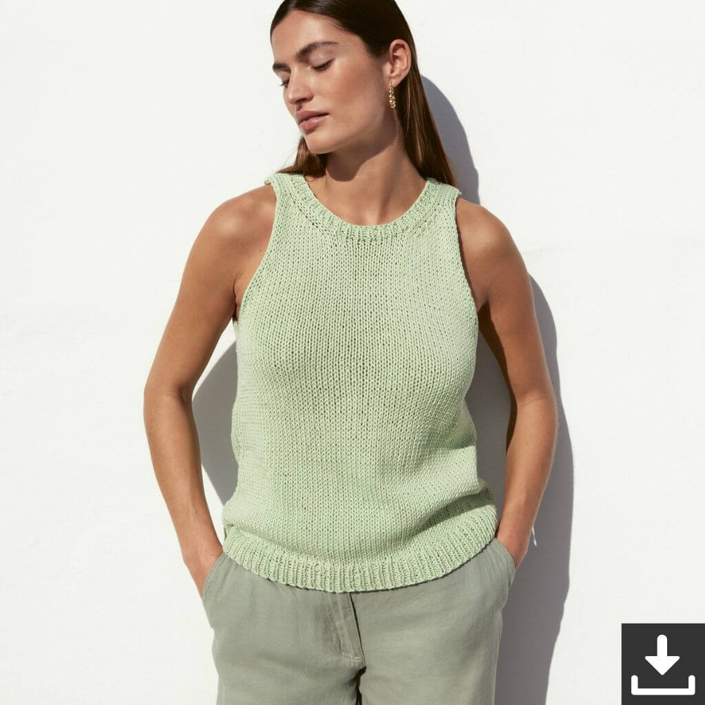 Lana Grossa Pattern A-Linie Top Strickanleitung - Lana Grossa (PDF) bei bei bei bei bei bei bei Lieblingsgarn