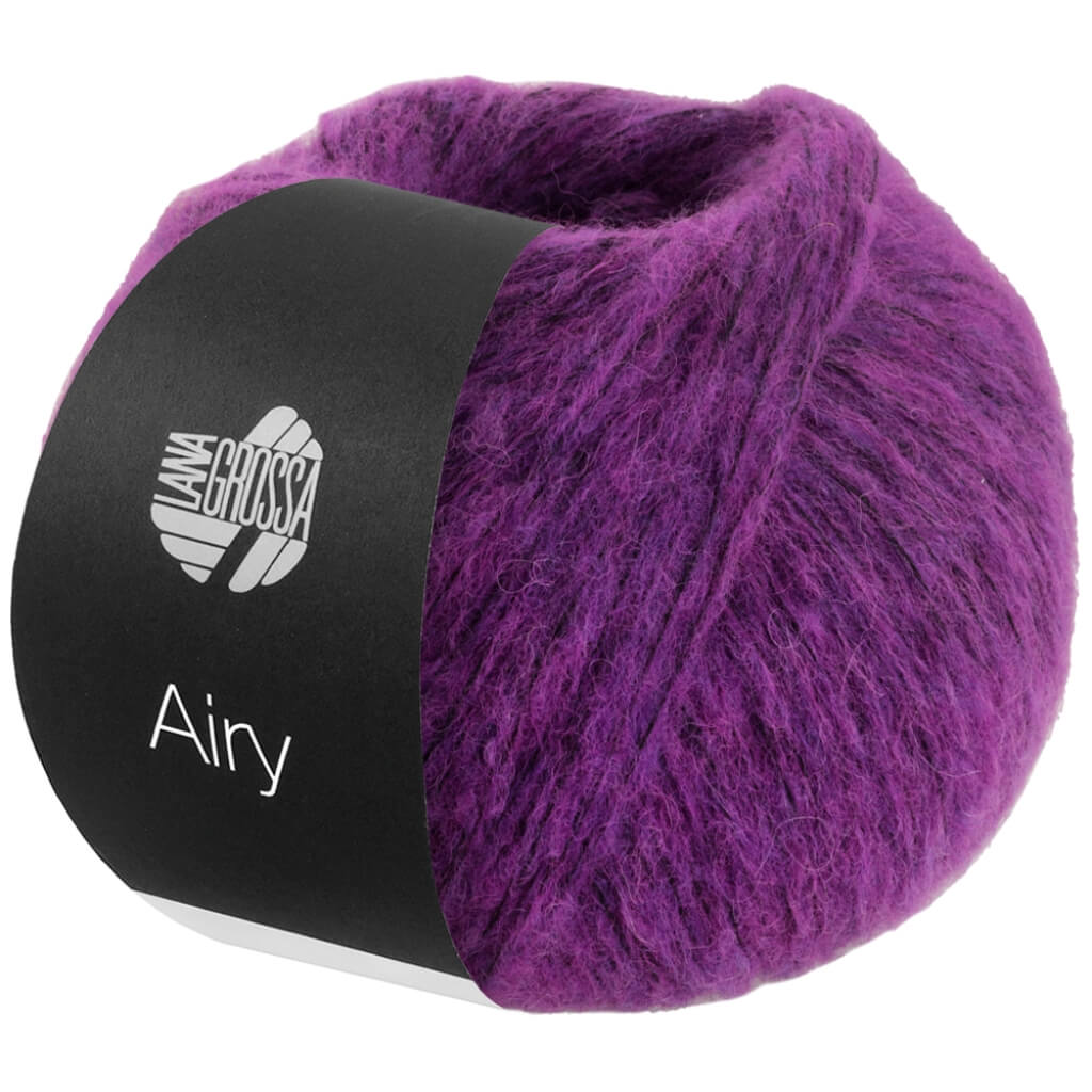 Lana Grossa Airy, Farbe 15 Violett – Alpaka, Baumwolle und Schurwolle bei Lieblingsgarn