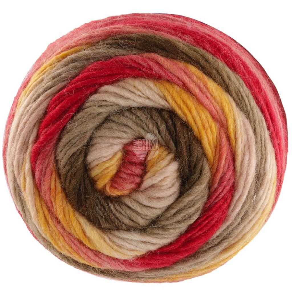 Lana Grossa 7 - Hellrot/Gelb/Beige/Khaki/Umbra/Tomatenrot Lana Grossa Aktion Colorato bei bei bei bei bei bei Lieblingsgarn