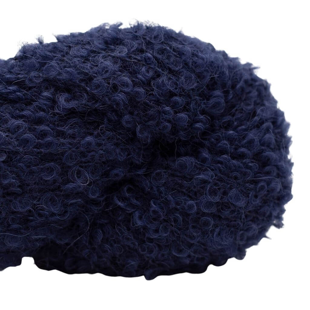 Kremke Alpaka Bouclé, Farbe b426_10125 Navy – Alpaka und Synthetik bei Lieblingsgarn