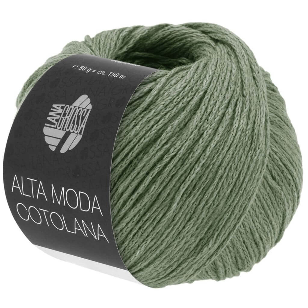 Lana Grossa Alta Moda Cotolana, Farbe 56 Resedagrün – Baumwolle, Merino und Polyamid bei Lieblingsgarn