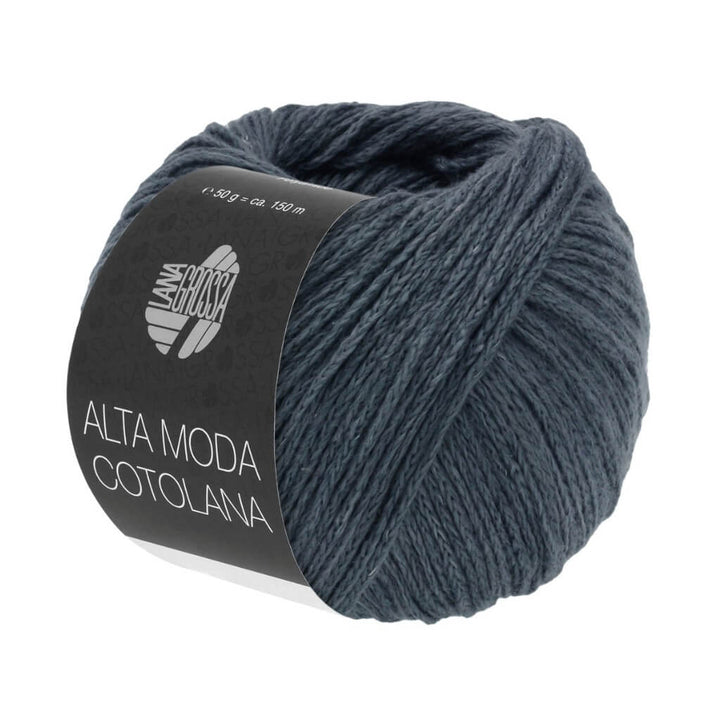 Lana Grossa Alta Moda Cotolana, Farbe 64 Graublau – Baumwolle, Merino und Polyamid bei Lieblingsgarn