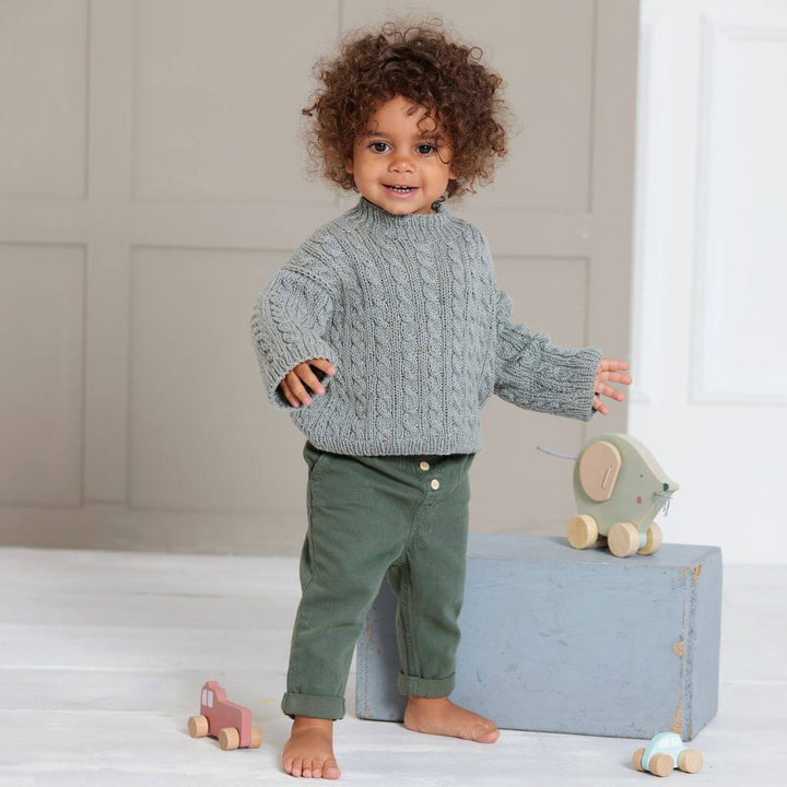Lana Grossa Pattern Pullover im Zopfmuster Strickanleitung - Lana Grossa (Heft) bei bei bei bei bei bei bei Lieblingsgarn