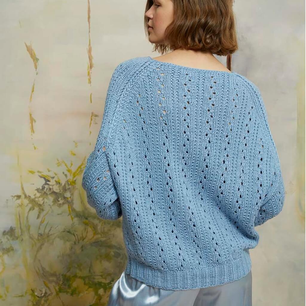 Lang Yarns Pattern Pullover mit Lochmuster Strickanleitung - Lang Yarns (PDF) bei bei bei bei bei bei bei Lieblingsgarn