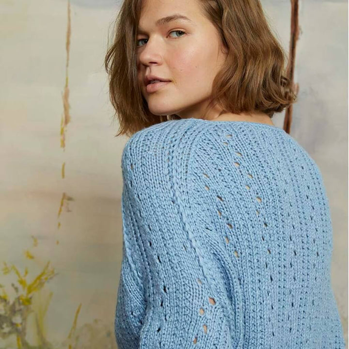 Lang Yarns Pattern Pullover mit Lochmuster Strickanleitung - Lang Yarns (PDF) bei bei bei bei bei bei bei Lieblingsgarn