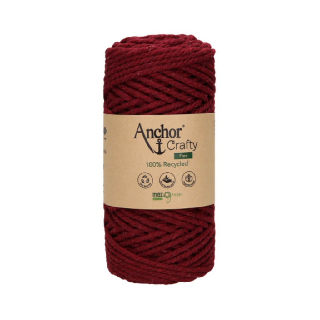 Anchor 119 - Burgundy Anchor Crafty Fine 3 mm x 65 m Lieblingsgarn