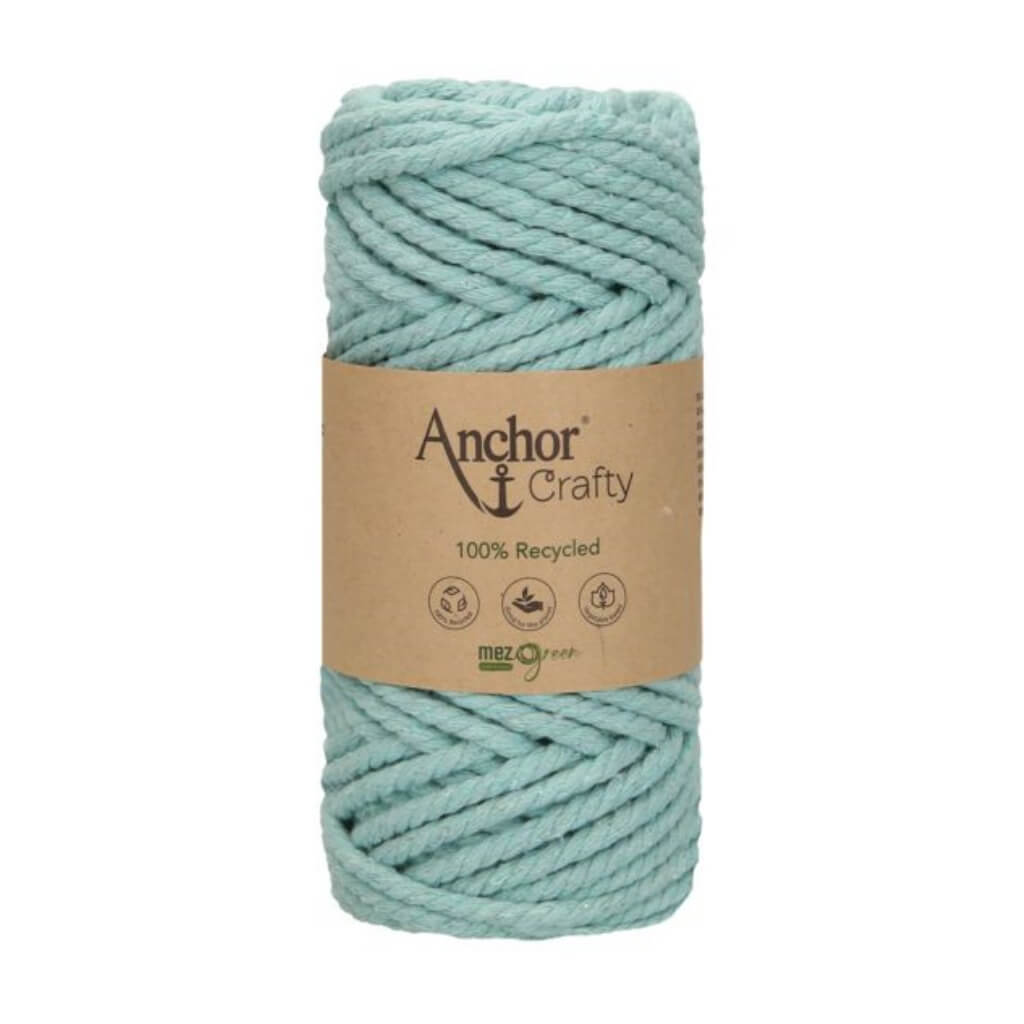 Anchor Crafty Makramee Garn 5 mm, Farbe 117 Mint Blue – Baumwolle und Polyester bei Lieblingsgarn