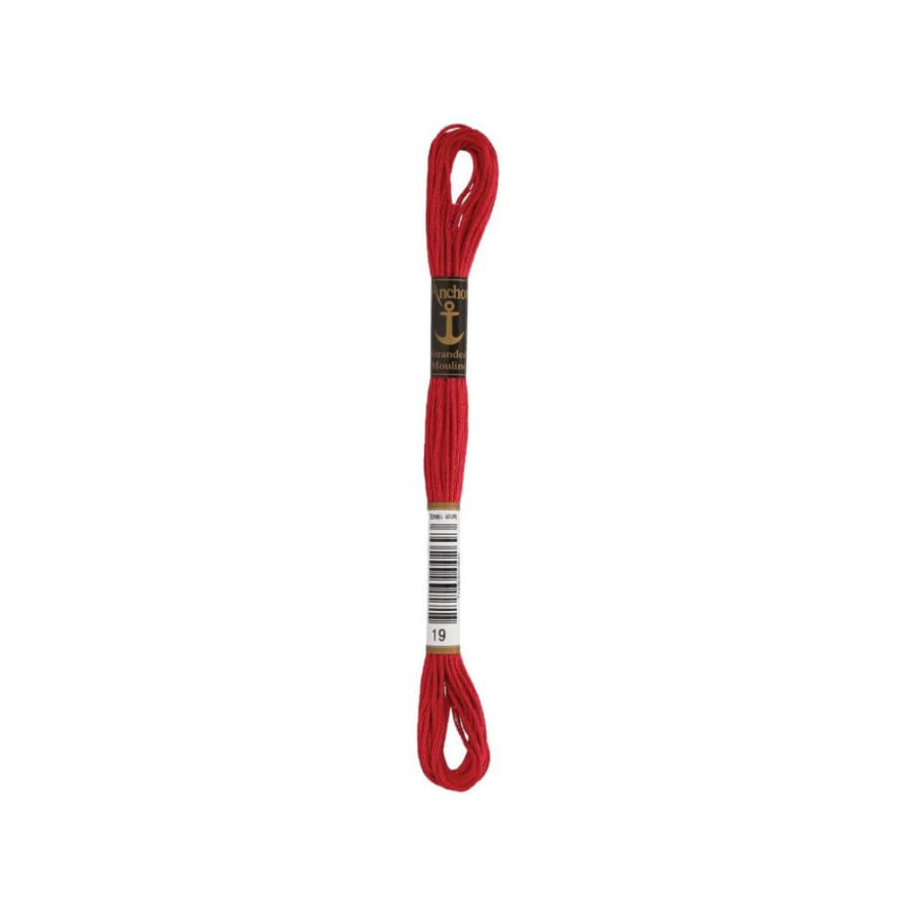 Anchor Sticktwist, Farbe 19 kaminrot – Baumwolle bei Lieblingsgarn
