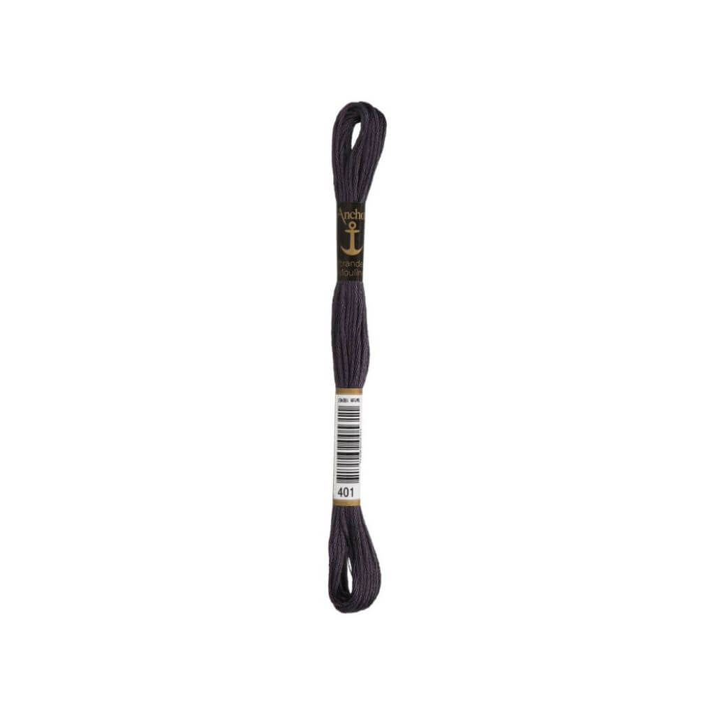 Anchor Sticktwist, Farbe 401  anthrazit – Baumwolle bei Lieblingsgarn