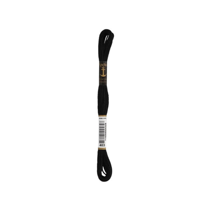 Anchor Sticktwist, Farbe 403 schwarz – Baumwolle bei Lieblingsgarn