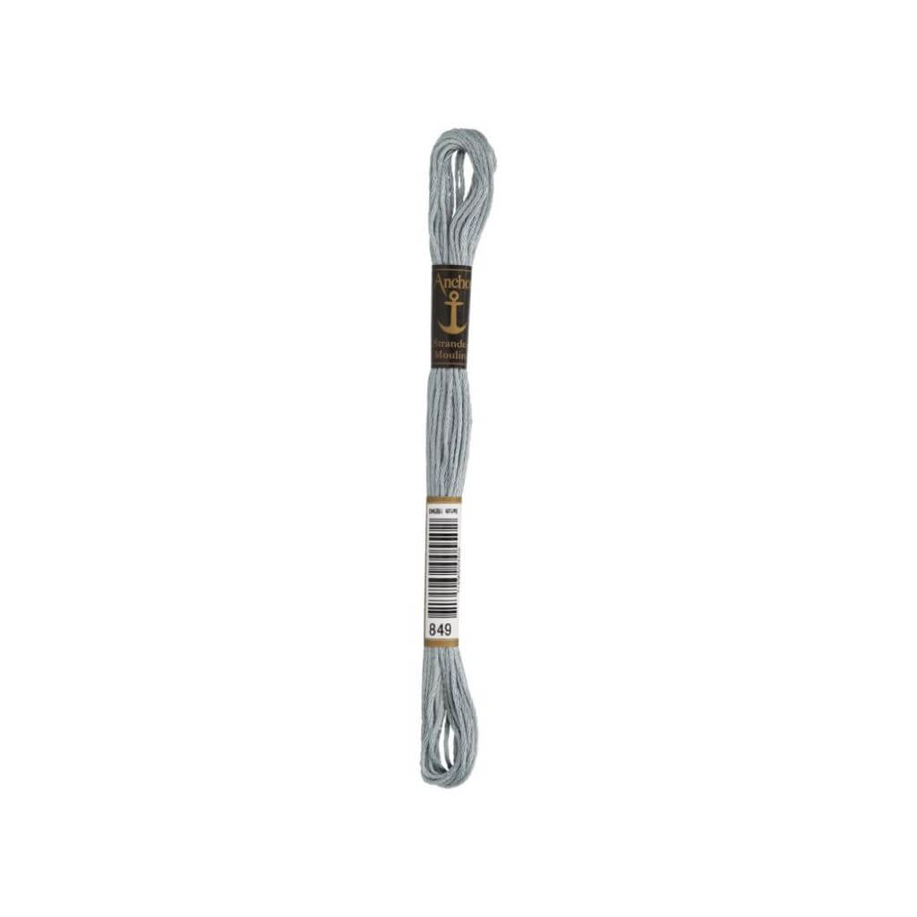 Anchor Sticktwist, Farbe 849 hell graublau – Baumwolle bei Lieblingsgarn
