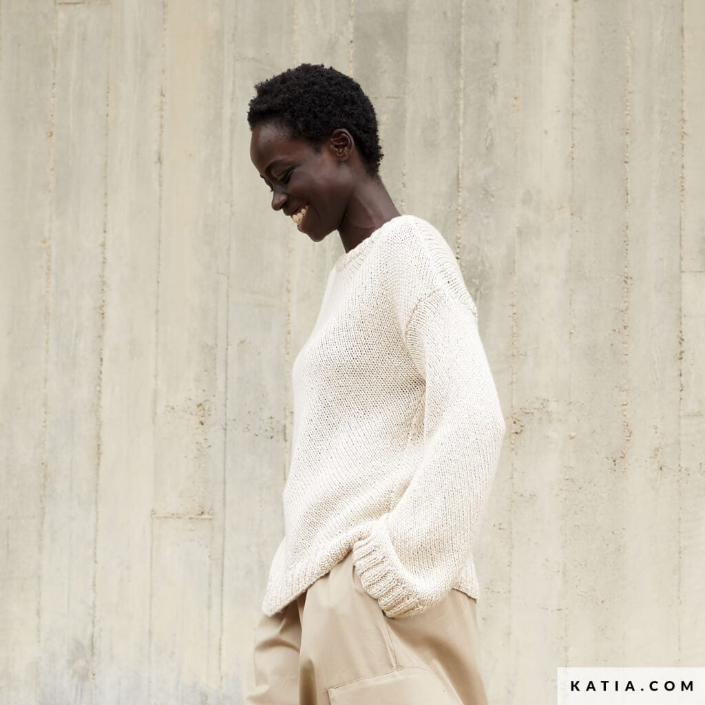Katia Pullover mit U-Boot-Ausschnitt Strickanleitung - Katia (Heft) bei bei bei bei Lieblingsgarn