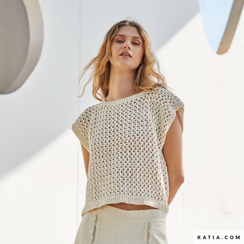 Katia Luftiges Top Häkelanleitung - Katia (Heft) bei bei bei bei Lieblingsgarn