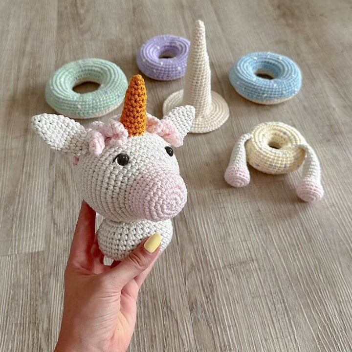 AO Design Pattern Stapelturm Einhorn Häkelanleitung - AO Design (PDF) bei bei bei bei Lieblingsgarn