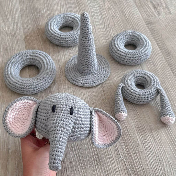 AO Design Pattern Stapelturm Elefant Häkelanleitung - AO Design (PDF) bei bei bei bei Lieblingsgarn